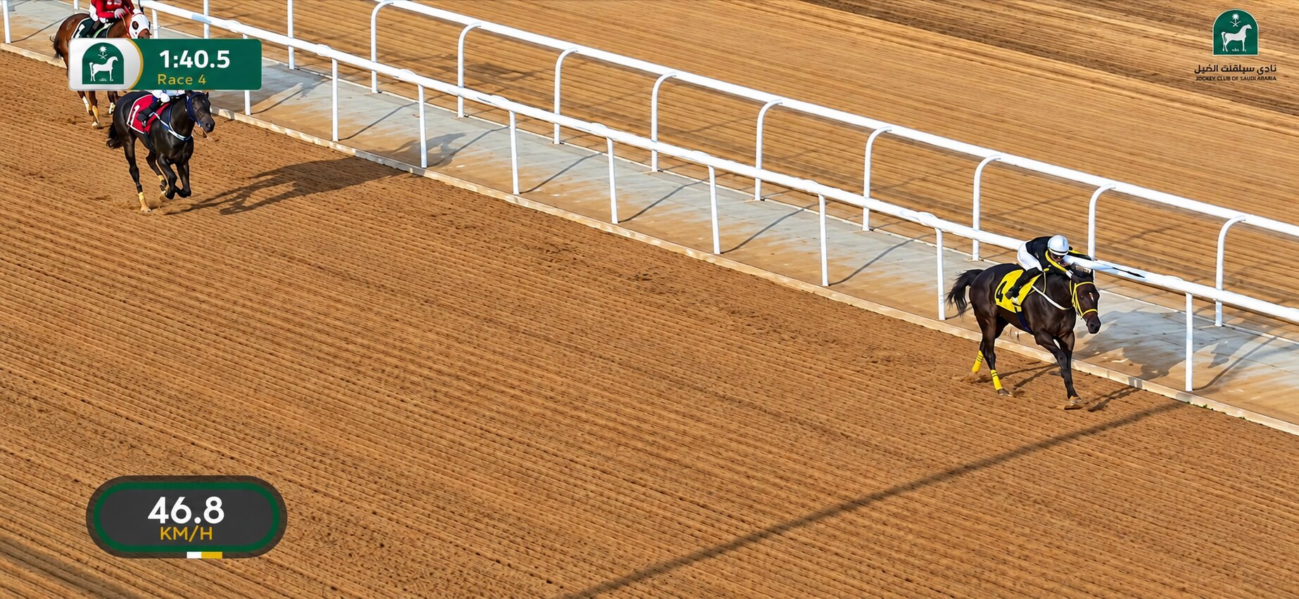 Ashaaq clear of the field in Race 4 at Ta'if