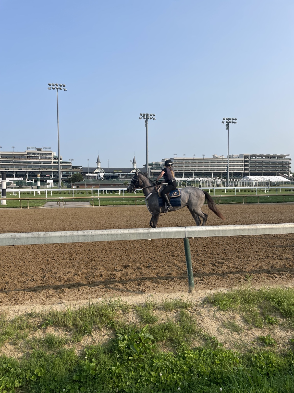 Hope Continually training at Churchill Downs in May
